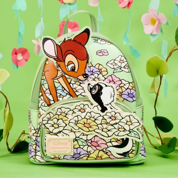 NWT Loungefly Exclusive Disney Bambi and Flower Springtime Mini Backpack - Picture 6 of 6